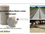 Pengendalian Mutu Beton untuk Perkerasan