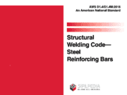 AWS D1.4/D1.4M:2018 STRUCTURAL WELDING CODE – STEEL REINFORCING BARS