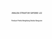 ANALISA STRUKTUR SAP2000 v22