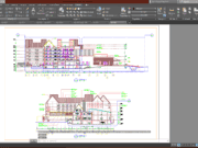 Denah dan Gambar CAD High Building Hotel_Tampak dan Potongan A3-002