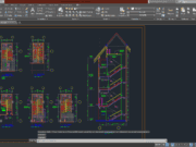 Denah dan Gambar CAD High Building Hotel_Tangga A7-203