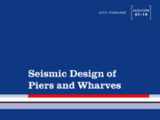 ASCE / COPRI 61-14 – Seismic Design of Piers and Wharves