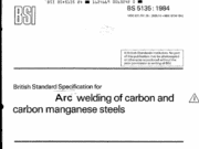 BS 5135:1984 – British Standard Specification for ArCwelding of carbon and carbon manganese steels