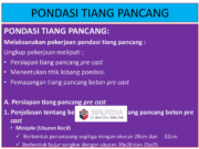 Pelaksanaan Pondasi Tiang Pancang
