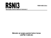 RSNI 4803:20xx Metode Uji Angka Pantul Beton Keras (ASTM C 805-02)