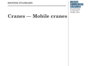 BS EN13000:2010 + A1:2014 Crane – Mobile Cranes