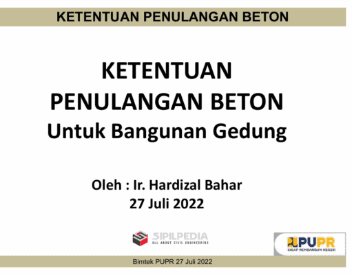 KETENTUAN PENULANGAN BETON UNTUK BANGUNAN GEDUNG