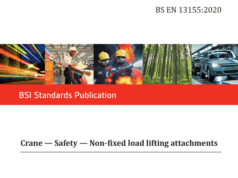 BS EN 13155:2020 Crane – Safety – Non-fixed load lifting attachments