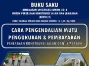 Cara Pengendalian Mutu Pengukuran & Pembayaran Pekerjaan Kontruki Jalan dan Jembatan