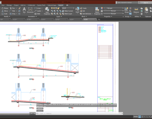 Denah dan Gambar CAD High Building Mall_A2202