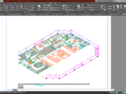 Denah dan Gambar CAD Interior Ruang Khusus_AKSONOMETRI INTERIOR PLAN