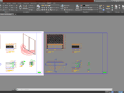Denah dan Gambar CAD Interior Pusat Mode_Aksonometri Furniture