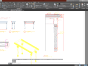 Denah dan Gambar CAD Interior Pusat Mode_Aksonometri meja furniture