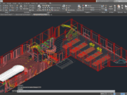 Denah dan Gambar CAD Interior Pusat Mode_Aksonometri Ruang Mude