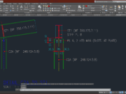 Denah dan Gambar CAD Struktur Detail Baja_COL-RAF