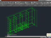 Denah dan Gambar CAD Interior_3D Lemari