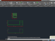 Denah dan Gambar CAD Interior_Meja Kerja
