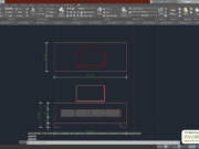 Denah dan Gambar CAD Interior_Meja TV 2