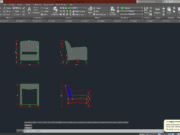 Denah dan Gambar CAD Interior_Sofa 3