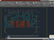 Denah dan Gambar CAD Interior Ruang Khusus_Lay Out Keseluruhan Partisi