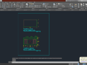 Denah dan Gambar CAD Interior_Meja Komputer 2