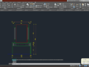Denah dan Gambar CAD Interior_Meja Rias