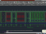Denah dan Gambar CAD Interior_Secretary Koridor