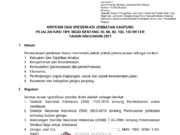 KRITERIA DAN SPESIFIKASI JEMBATAN GANTUNG PEJALAN KAKI TIPE RIGID BENTANG 40, 60, 80, 100, 120 METER