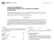 ASTM E72-98 Standard Test Methods of Conducting Strength Tests of Panels for Building Construction