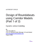Design of Roundabouts using Corridor Models (Part 1 of 2) – AUTODESK CIVIL 3D