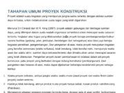 TAHAPAN UMUM PROYEK KONSTRUKSI
