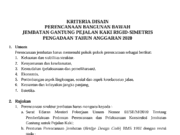 KRITERIA DISAIN PERENCANAAN BANGUNAN BAWAH JEMBATAN GANTUNG PEJALAN KAKI RIGID-SIMETRIS