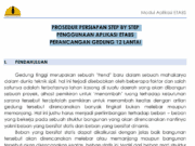 PROSEDUR PERSIAPAN STEP BY STEP PENGGUNAAN APLIKASI ETABS PERANCANGAN GEDUNG 12 LANTAI