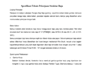 Spesifikasi Teknis Pekerjaan Struktur Baja