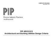 PIP ARC01015 – Architectural and Building Utilities Design Criteria