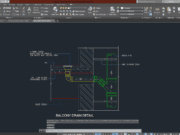 Denah dan Gambar CAD Mekanikal Electrical_BALCONY DRAIN DETAIL