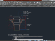 Denah dan Gambar CAD Mekanikal Electrical_FLOOR TRAP INSTALLATION