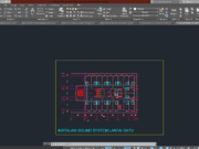 Denah dan Gambar CAD Mekanikal Electrical_INSTALASI SOUND SYSTEM LANTAI SATU