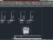 Denah dan Gambar CAD_Gambar Kerja Bangunan Menara 3200-B