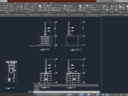 Denah dan Gambar CAD_Gambar Kerja Bangunan Menara 3400