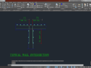 Denah dan Gambar CAD Struktur_Wall Intersection
