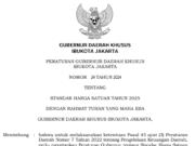 PERATURAN GUBERNUR DAERAH KHUSUS IBUKOTA JAKARTA NOMOR 24 TAHUN 2024 TENTANG STANDAR HARGA SATUAN TAHUN 2025