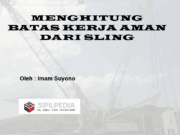 MENGHITUNG BATAS KERJA AMAN DARI SLING