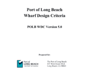 Wharf Design Criteria – Version 5-0