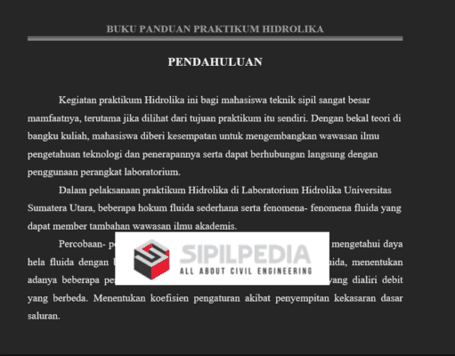 Buku Panduan Praktikum Hidrolika