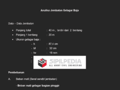 Perhitungan Jembatan Baja
