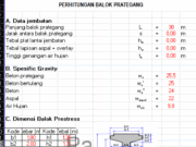 PERHITUNGAN BALOK PRATEGANG