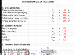 PERHITUNGAN BALOK PRATEGANG