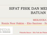 SIFAT FISIK DAN MEKANIK BATUAN UTUH