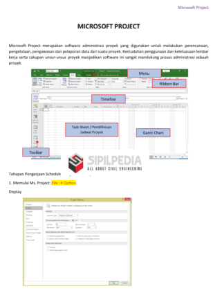 Modul Microsoft Project | Sipilpedia